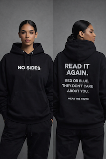 Women's Cotton Hoodie- Red or Blue they don't care about you