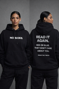 Women's Cotton Hoodie- Red or Blue they don't care about you