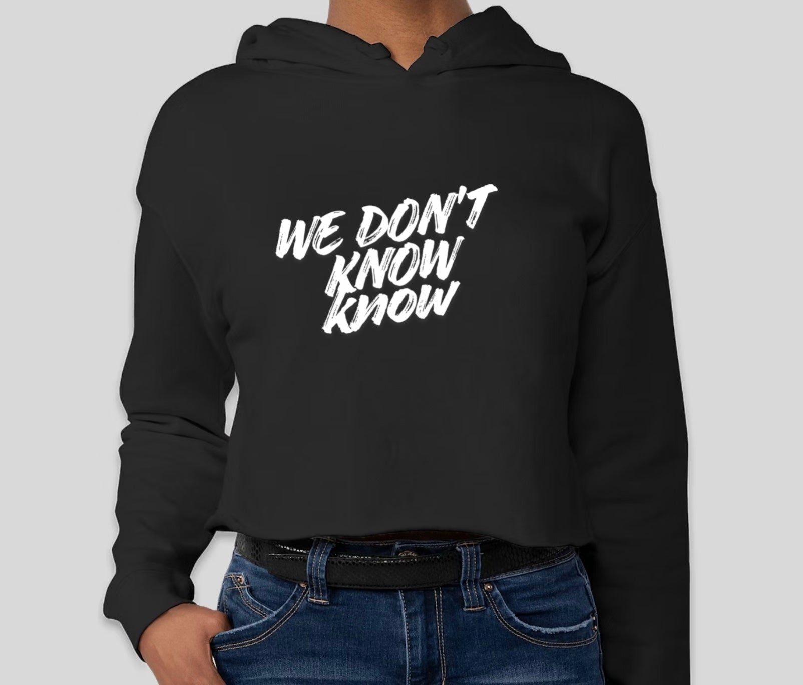 Women's Cotton Hoodie- Red or Blue they don't care about you